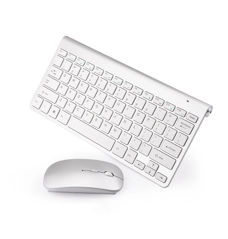 

Mini Slim 2.4G Wireless Keyboard and Mouse Set with Multi-function Buttons Ergonomic Keyboard Mouse Combo Silent Mouse PC Mice