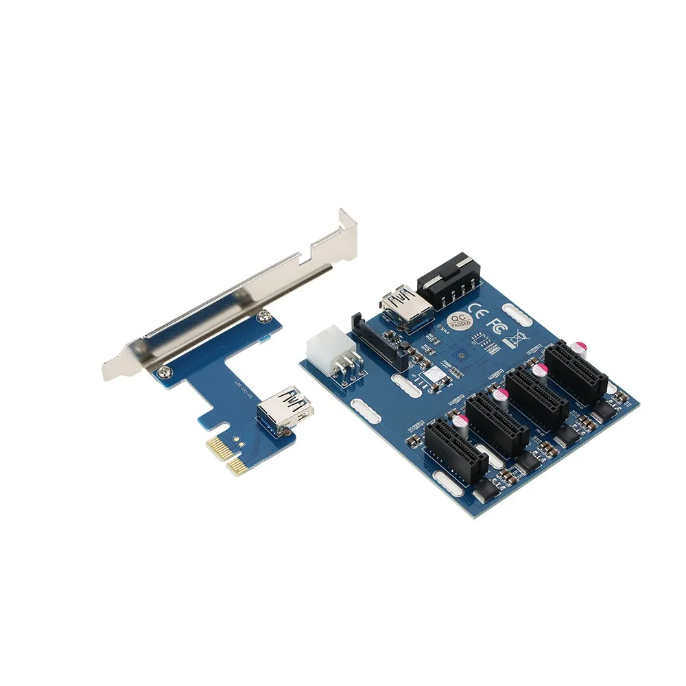 pci e 1x расширенный комплект с 1 на 4