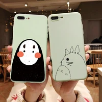 japanese anime cute cartoon totoro phone case for iphone 13 12 pro max mini 11 pro xs max 8 7 6s plus x se20 xr dragon cat case
