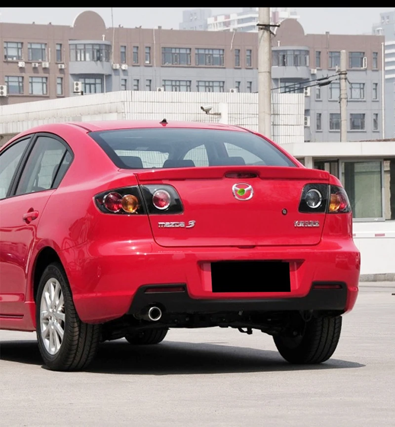 Декоративный Неокрашенный задний спойлер для Mazda 3 2007-2013 из высококачественного