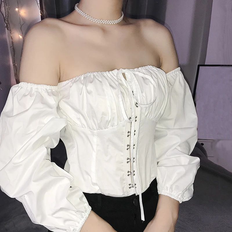 Богемные женские весенние сетчатые сплайсированные блузки с вырезом лодочкой