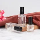 5 шт.лот 5 мл10 мл15 мл с крышкой кисть для дизайна ногтей прозрачные стеклянные флаконы контейнер для краски косметическая упаковка пустой флакон для лака для ногтей