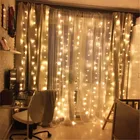 Гирлянда-занавеска в виде сосулек, 4*2,5 м, светодиодов
