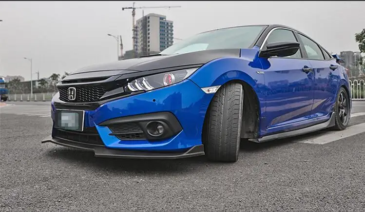 Для Honda Civic Body kit спойлер 2016 2018 для ABS задний передний бампер диффузор защитные