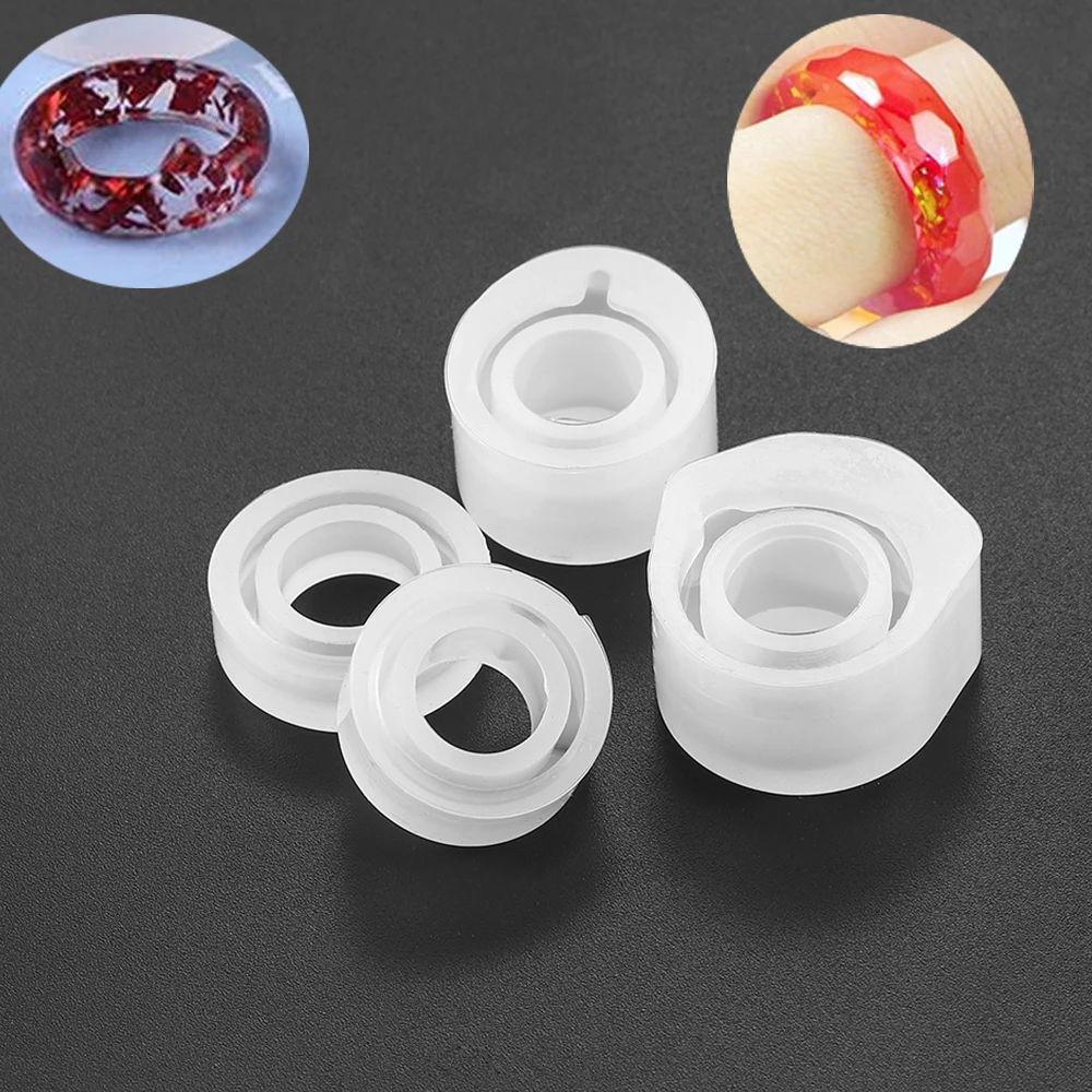 

1Pcs Rings Resin Epoxy Molds Casting Silicone UV Resin Molds Handmade Filling Craft Mould For DIY Jewelry Making Accessories