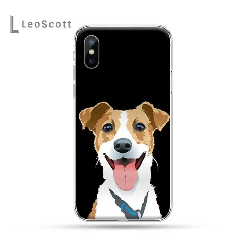 

Jack Russell Terrier cute Dog luxury protective Phone Case shell for iPhone 11 12 pro XS MAX 8 7 6 6S Plus X 5S SE 2020 XR