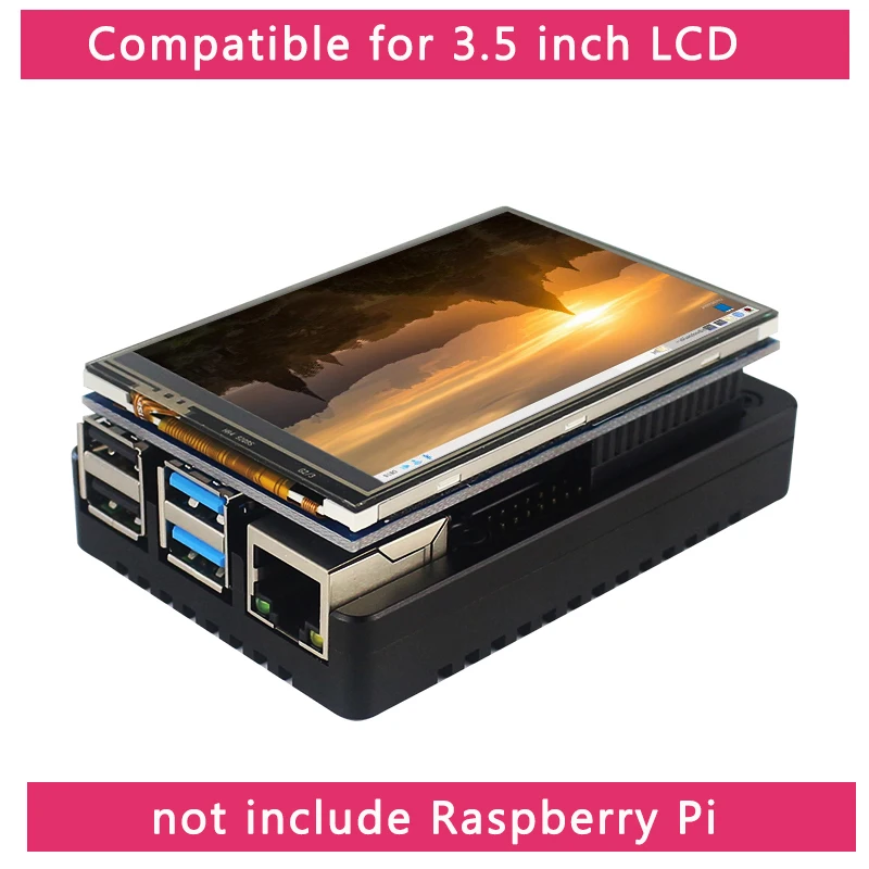 Корпус Raspberry Pi 4 из алюминиевого сплава ультратонкий металлический корпус с ЧПУ