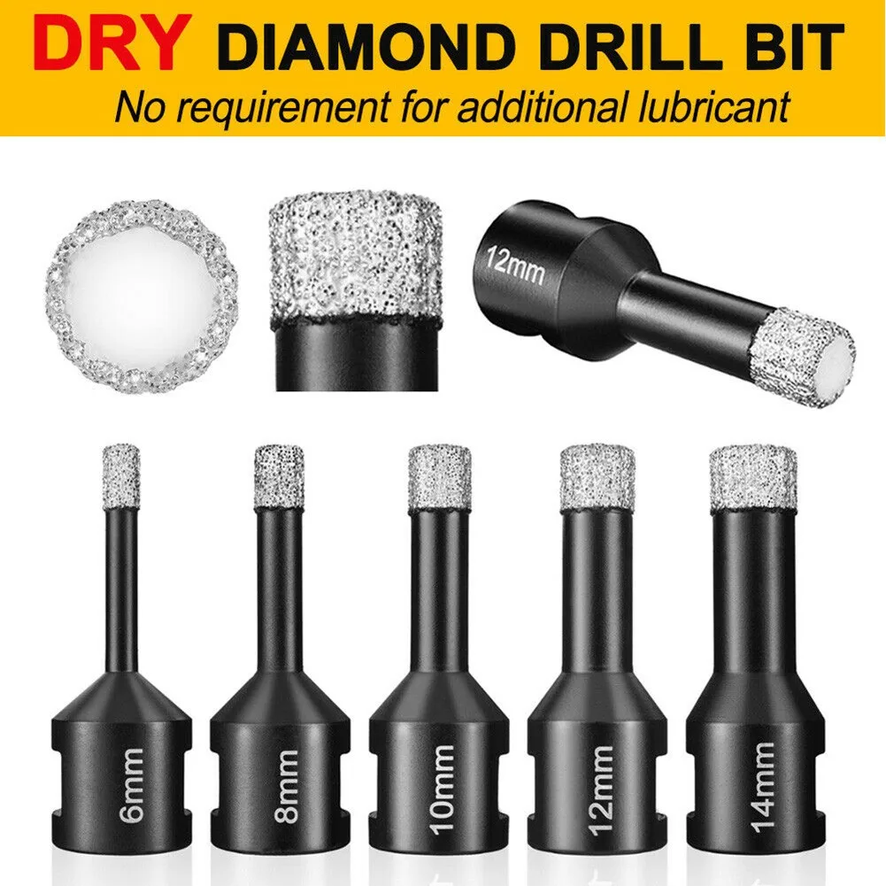 

DIY Diamond Drill Core Bits 6-20mm FOR PORCELAIN GRANITE TILE GLASS CERAMICS MARBLE 6mm/8mm/10mm/12mm/14mm/16mm/18mm/20mm Drill