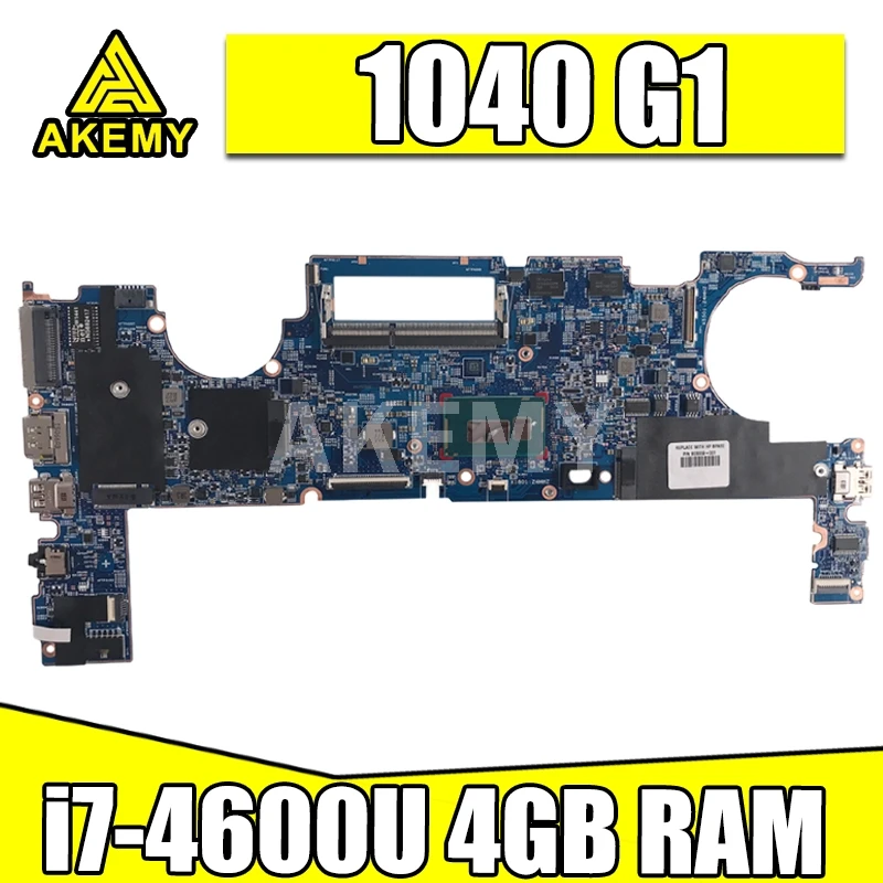AKemy для HP Folio 1040 G1 материнская плата ноутбука 748354-001 748354-501 748354-601 с процессором SR1EA
