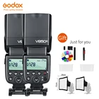 Бесплатная доставка DHL 2x Godox V850II GN60 с литиевой батареей 2000 мАч 2,4G Беспроводная X СИСТЕМА speedlite для Canon Nikon DSLR камер + подарочный комплект