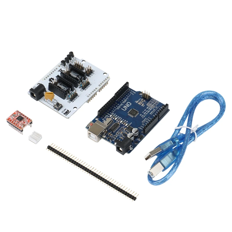 Плата расширения сканера для 3D-принтера Ciclop Arduino R3 Atmega328P A4988 Stepstick набор драйвера