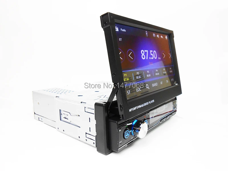 1 Din Выдвижной Автомагнитола RDS Mirror Link Видеоплеер MP5 AM FM USB TF Aux " Сенсорный экран Стереосистема Головное устройство PHYEE T100