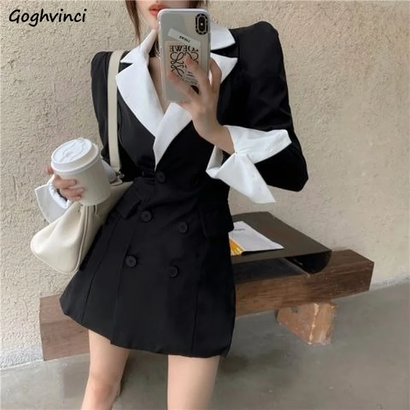 

Blazers Women Fashion Tender Ladies Female Elegant Slim Casual Patchwork Button Ulzzang Chic Stylish All-match Design Sweet Girl