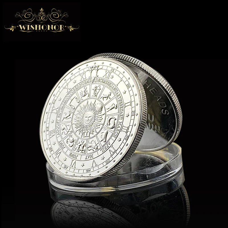 Французская памятная монета в Париже модная Обычная позолоченная Эйфелева башня