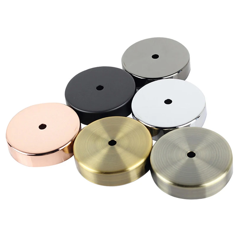 

Ceiling Plate Black/Silver/Gold/ Pendant lamp Round 8/10/12cm Tray Wall lamp Metal Plating Base Edge Tray kit Hanging lamp