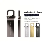 Usb флеш-накопитель объемом 64 ГБ, 32 ГБ, металлическая Флешка объемом 128 ГБ, 16 ГБ, 8 ГБ, 4 Гб, флеш-накопитель, флешка Usb 2,0, флеш-диск с бесплатным пользовательским логотипом