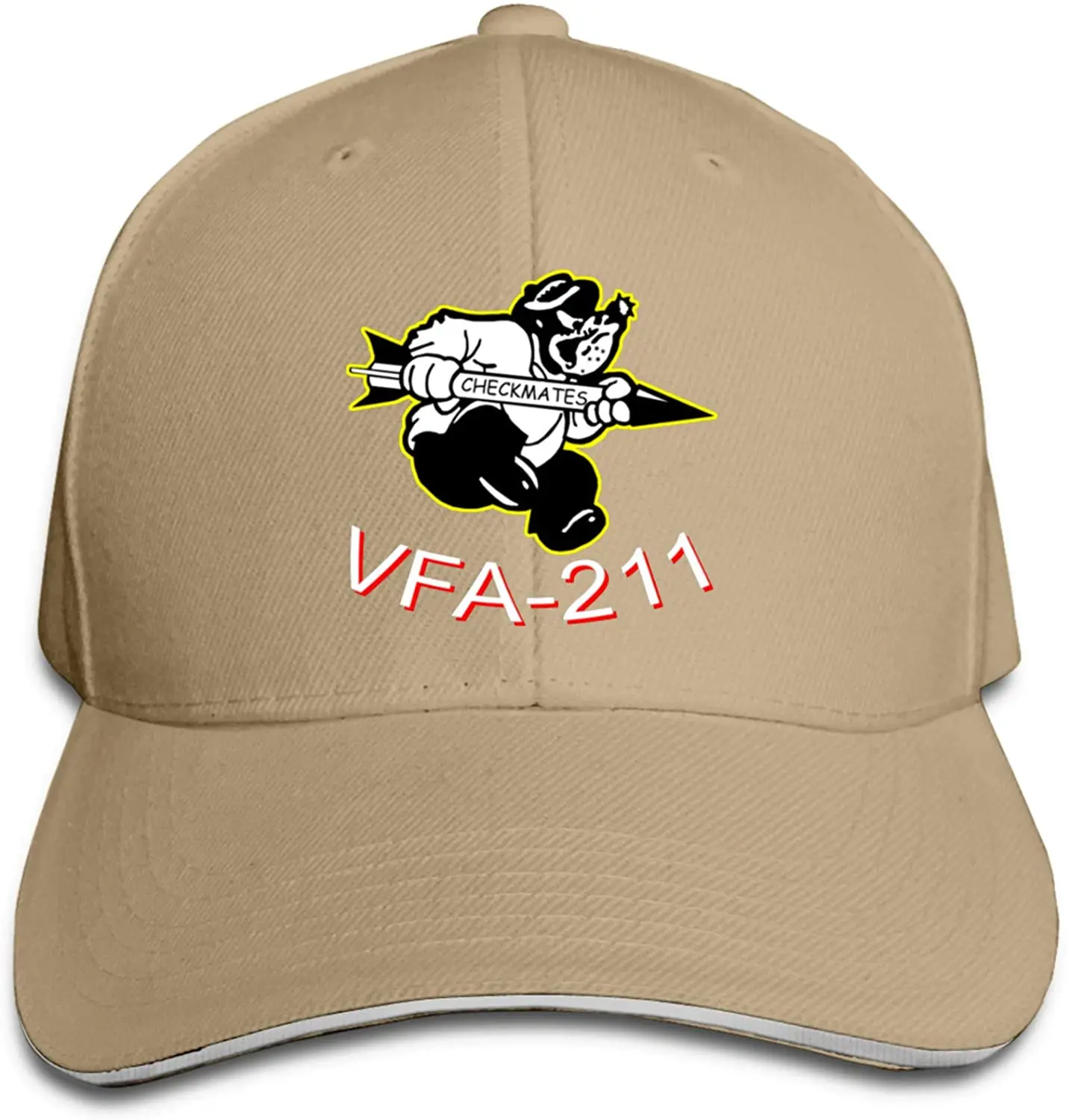 

Checkmates Vfa-211 Baseball Caps Sandwich Caps