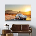 Пейзаж Porsche 911 GT3 Carrera, постеры и принты спортивных автомобилей, художественное украшение на холсте, картина для спальни, гостиной, дома