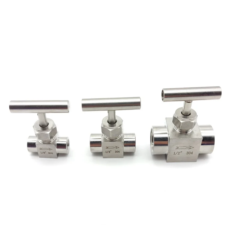 Двухходовой фитинг из нержавеющей стали 304 с резьбой BSP 1/8 &quot1/4&quot 1/2 &quot игольчатый