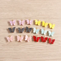 10pcs 1314mm enamel colourful butterfly charms fit necklaces earrings diy making handmade craft jewelry accessories