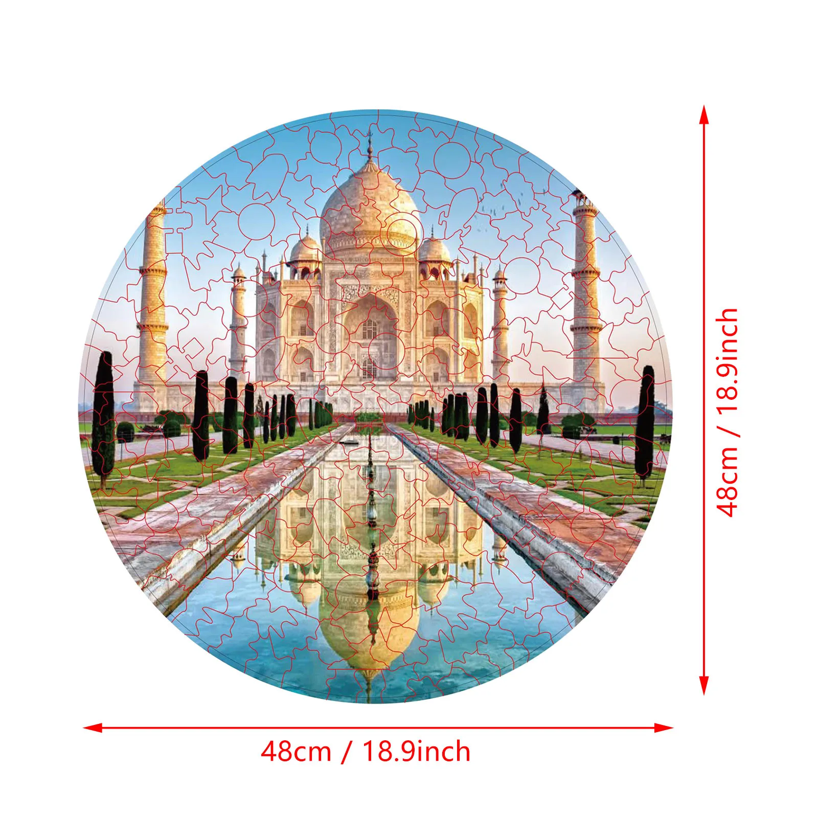 

HIINST 500 Pcs Jigsaws Picture Puzzle Architectural landscape Adult & Children Intellectual Development Puzzle Toy Holiday Gifts