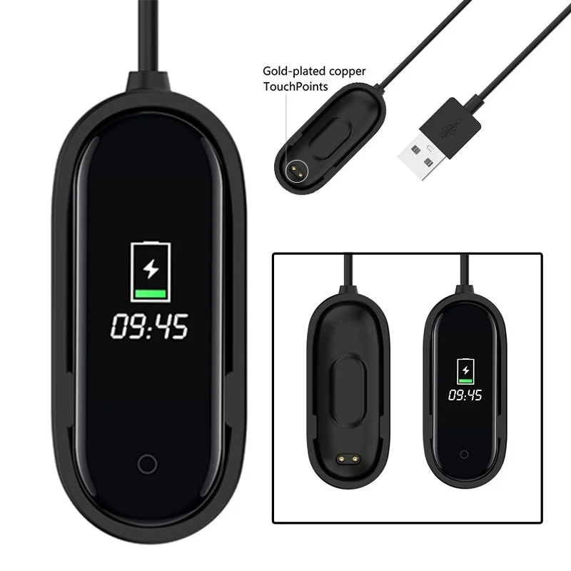 USB зарядный кабель для Xiaomi Mi Band 4 умный Браслет Для зарядное устройство адаптер