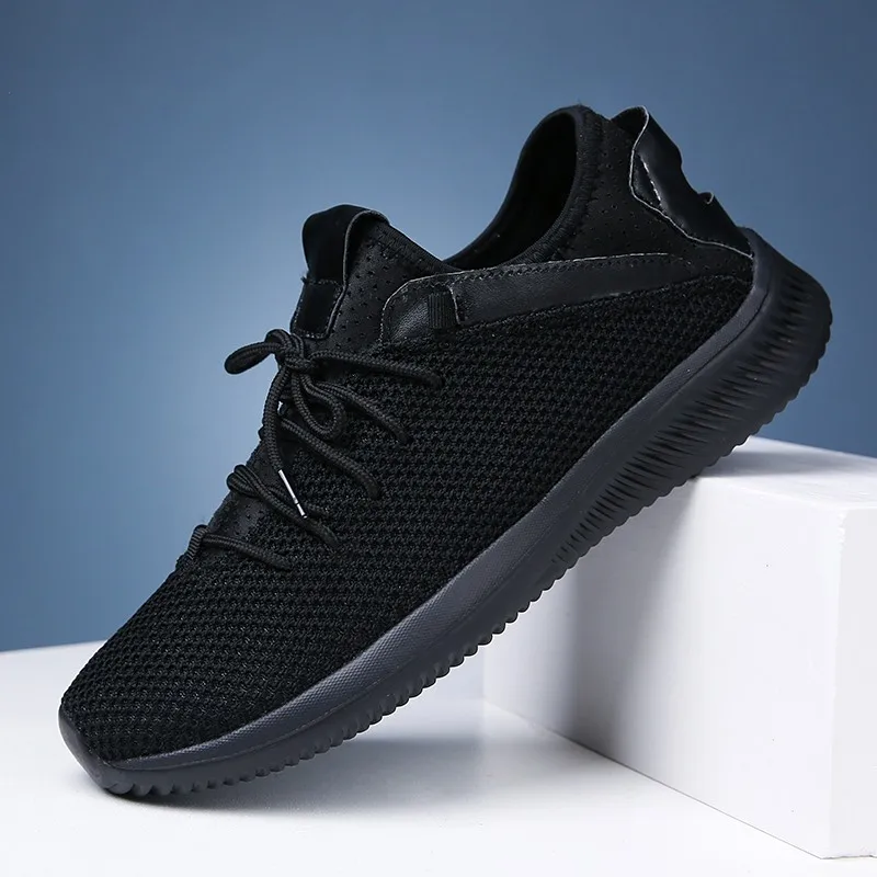 Tennis Shoes Sport Men Non Slip Ultra Lightweight Black Mesh Walking Gym Sneakers Zapatillas Tenis De Hombre Training Shoe | Спорт и