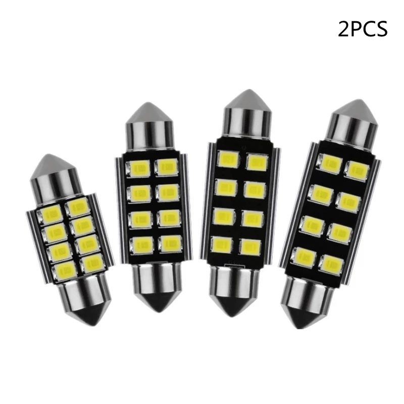 2 шт. Купол лампы 31 мм 36 мм/39 мм/41 Festoon 8 smd светодиодный Ошибка FREE2835 CANbus C5W внутренний