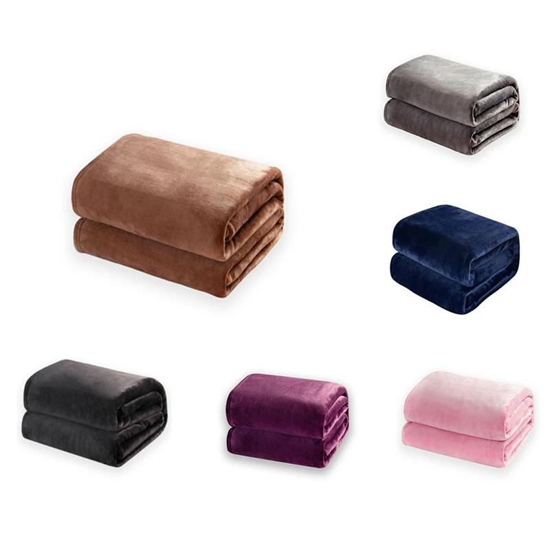 

HOT SALE Soft Fleece Blanket For Sofas And Beds 50X60 Inch Comfortable Lightweight Fleece Flannel Blanket Microfiber Blanket
