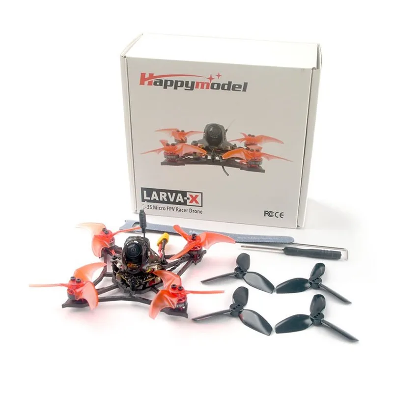 Happymodel Larva X 100 мм Crazybee F4 PRO V3.0 2 3S 5 дюймов FPV гоночный Дрон BNF с камерой Runcam Nano2|Детали и