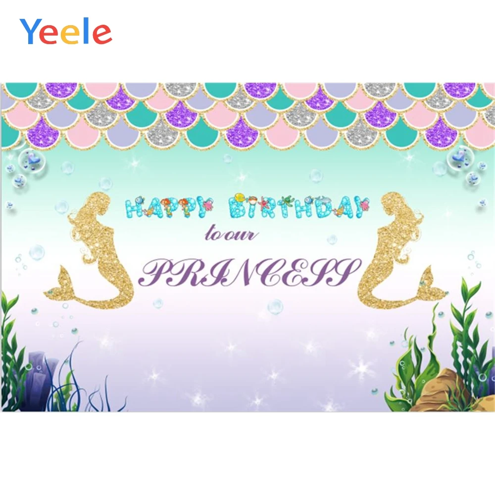 Yeele день рождения фотосессия мультфильм красота Русалка море фотографии фоны