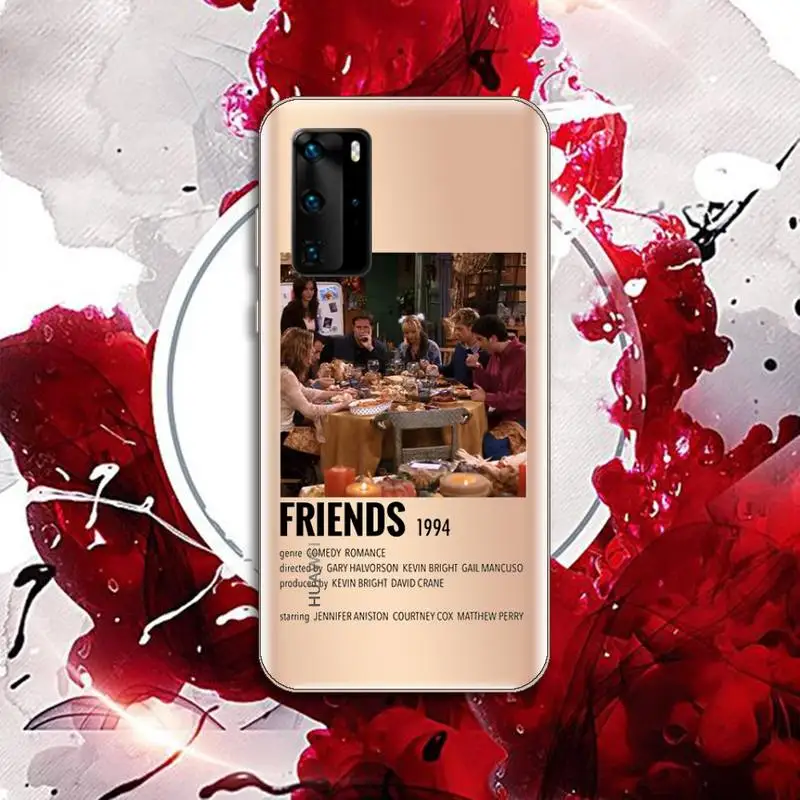 

Friends TV Phone Case Transparent for Huawei P20 P30 P40 honor 8 10i P smart 2019 Samsung A71 A21S S10 20 plus