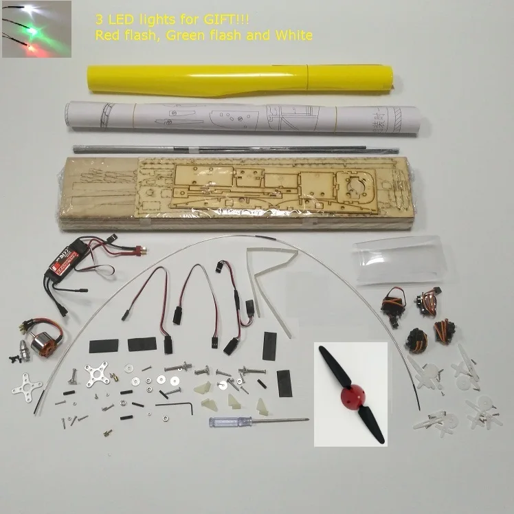 1550 мм DIY Balsa RC планер комплект желтый или белый на выбор DBRGK01 - Цвет: Yellow PNP