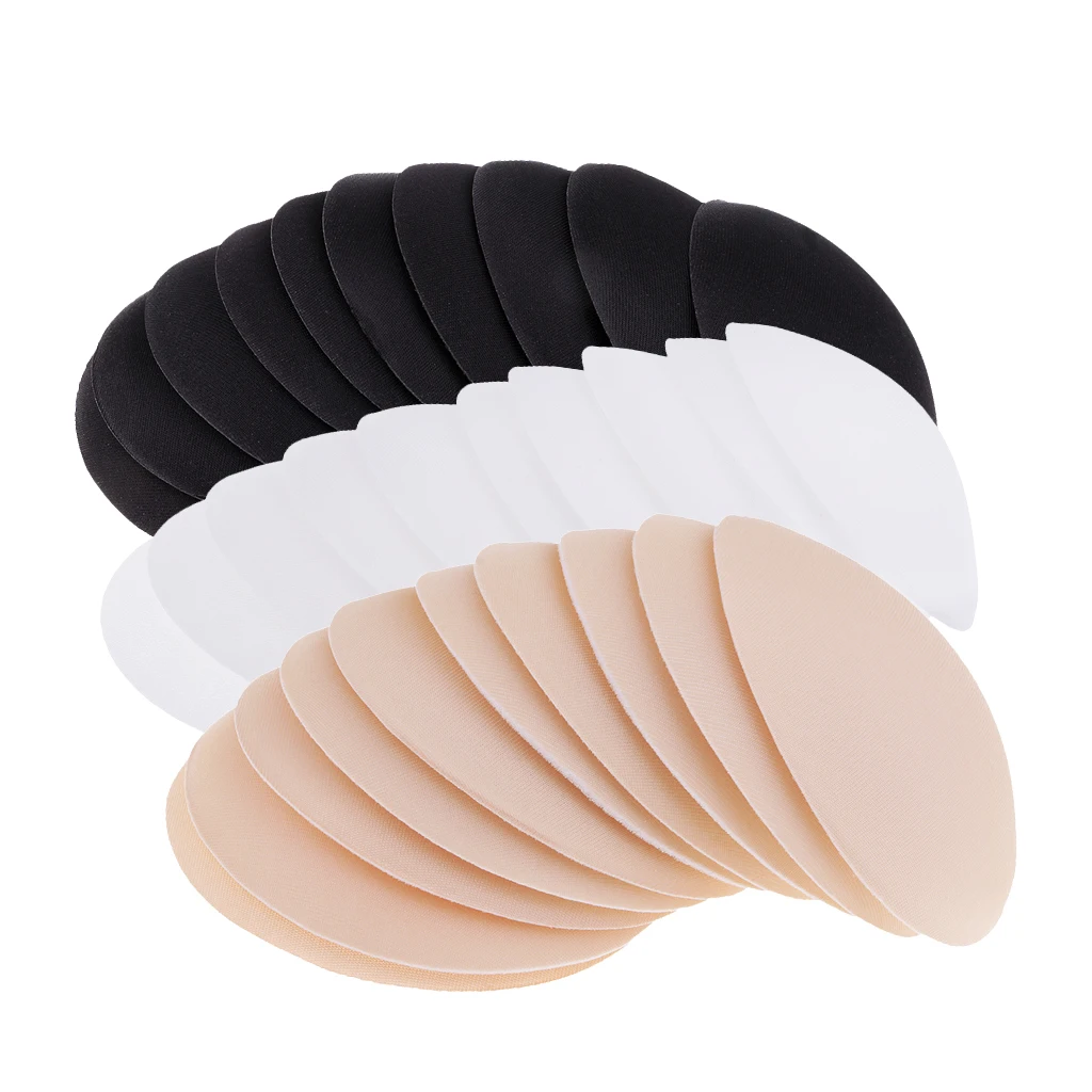 

5 Pairs Round Bra Insert Breathable Breast Pad Swimsuit Replacement for Girl
