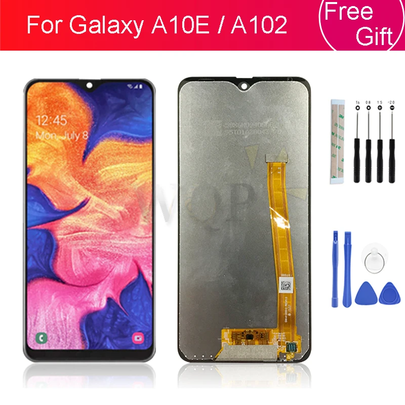 Дигитайзер сенсорного экрана в сборе с рамкой для Samsung Galaxy A10e A102D A102 A102F/DS A102U, ЖК-дисплей для SAMSUNG A10e