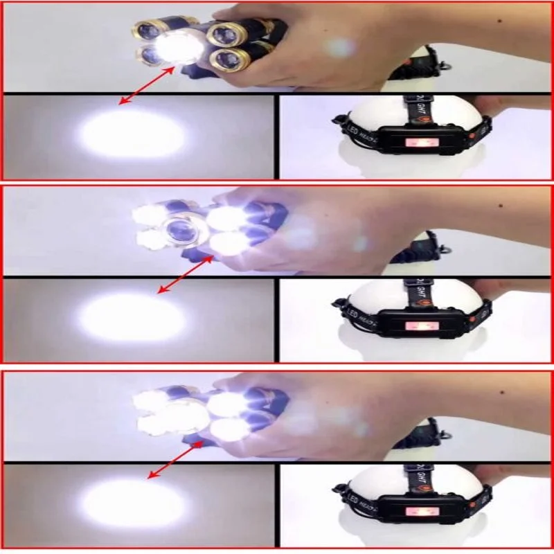 

Durable Headlight T6 Camping Climbing Night riding Caving Powerful Torch