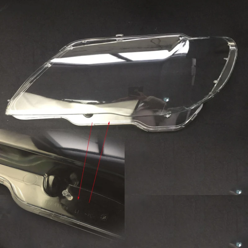 

Передние фары для BMW 7 серии E66 2005-2007, передние фары, стеклянная лампа, затеняющая крышка, крышка лампы, стеклянная линза
