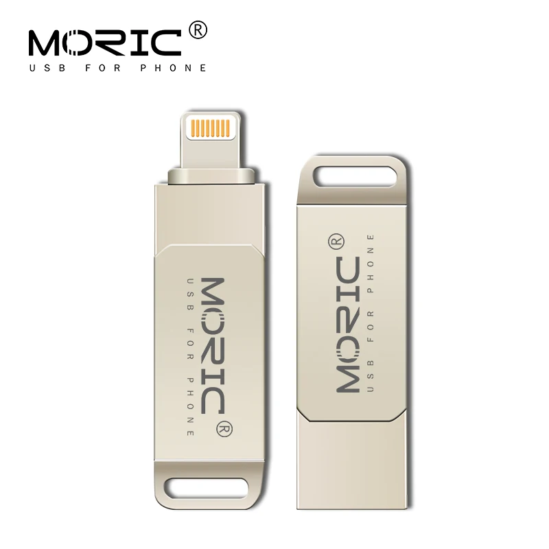 

New Moric Pendrive 32GB USB Flash Drive 128GB 64GB memoria cel usb USB Stick Pen Drive 16GB USB Flash Metal U disk for iPhone