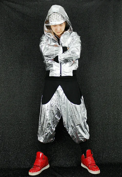 Детский костюм для джазовых танцев укороченная куртка в стиле хип-хоп девочек и