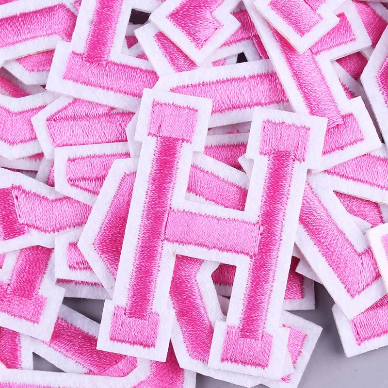 Нашивки с буквами английского алфавита сделай сам для одежды вышивка наклейки