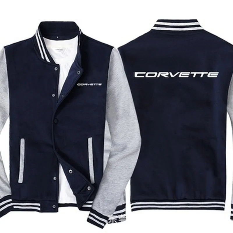 

Fashion Men Baseball Jacket for Corvette Logo Mens Sportswear Casual Sweatshirt Hip Hop Harajuku Unisex Uniform 3 colors A