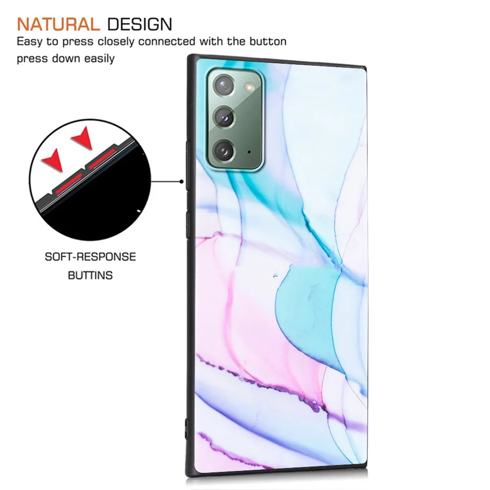 

Phone Case For Samsung Galaxy Note 20 10 Plus Lite Ultra Soft shell for SAMSUNG GALAXY 9 8 Silicon TPU Art Geometry Marble