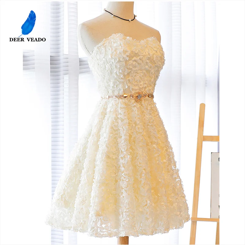 Женские коктейльные платья DEERVEADO XYG806 а силуэта 2020|vestidos de coctel|sweetheart cocktail dresscocktail