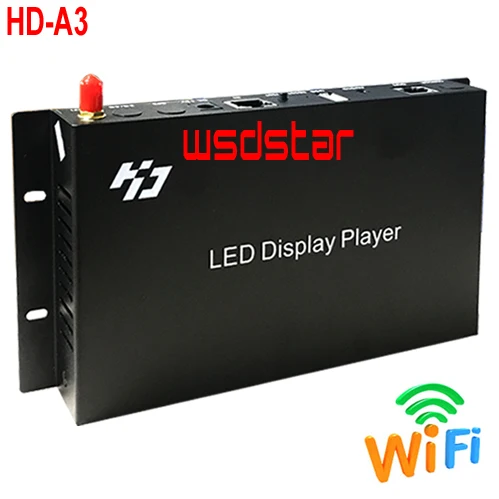 HUIDU HD A3 + WI FI воспроизведения коробка Применение для P8 P10 RGB полный Цвет Led Экран