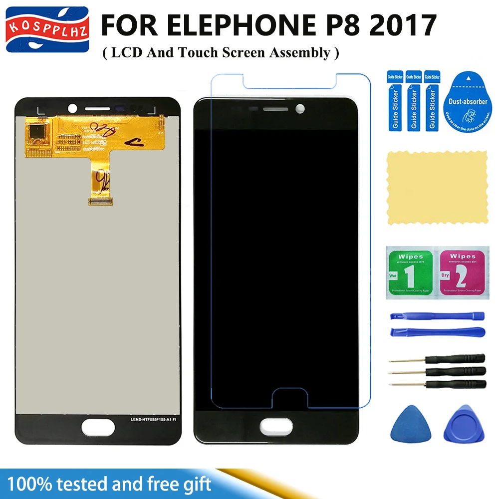 Для Elephone P8 2017 ЖК-дисплей + кодирующий преобразователь сенсорного экрана в сборе