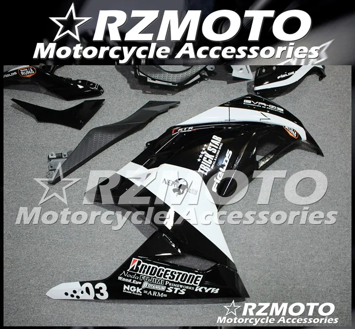 

New ABS Motorcycle Fairing Kit Fit for Kawasaki Ninja300 EX300 2013 2014 2015 2016 2017 ZX300R 13 14 15 16 17 Custom Black White