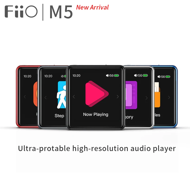 

MP3 музыкальный плеер FiiO M5, Hi-Res, Bluetooth 4,2 15hrs, воспроизведение с сенсорным экраном, AptX/LDAC USB DAC DSD128 с
