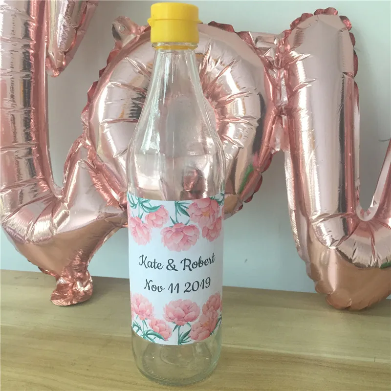 20 штук наклейки на бутылки шампанского персонализированные свадебные пива