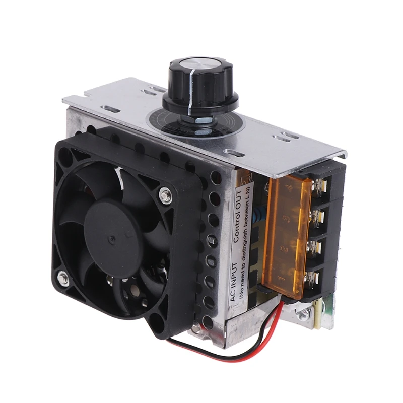 AC Electric Regulator Motor Speed Controller 220V 4000W SCR Temperature Voltage With Fan Big Power Brightness Dimmer | Обустройство