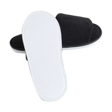 

High Quality Unisex Hotel Slippers New Travel Spa Portable Slippers Disposable Home Guest Indoor Cotton Fabric Indoor Slipper